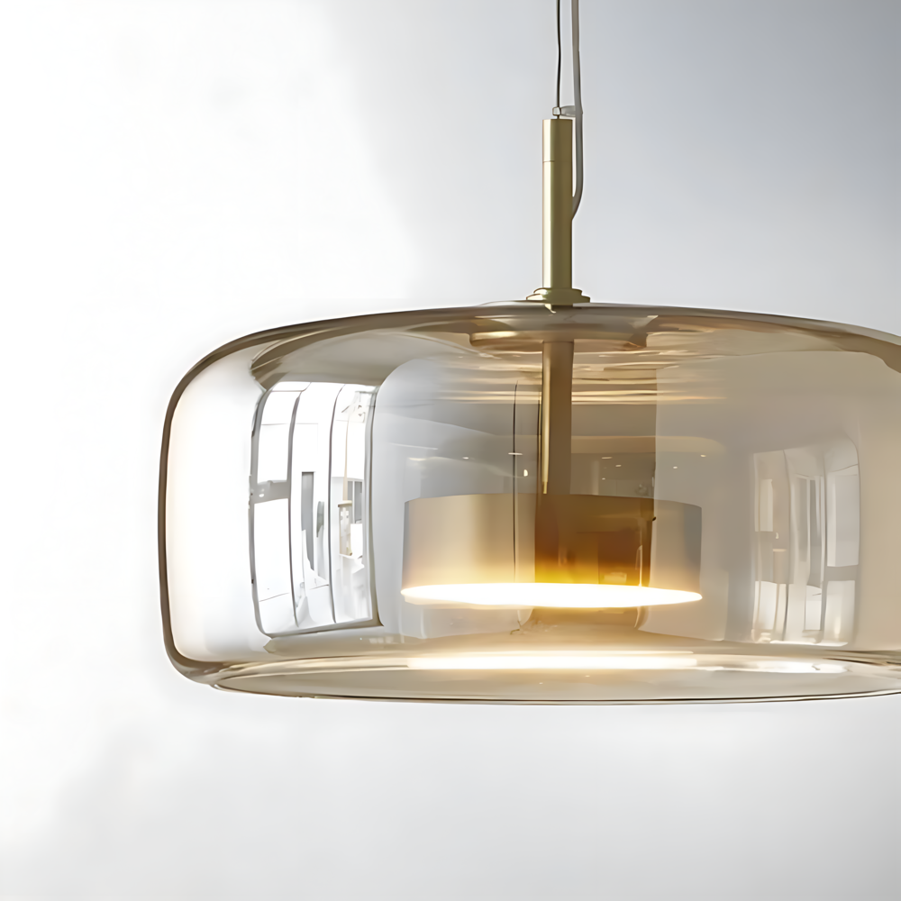 ClaraGlow Moderne Glaspendellampe – Elegante Beleuchtung für modernes Interieur