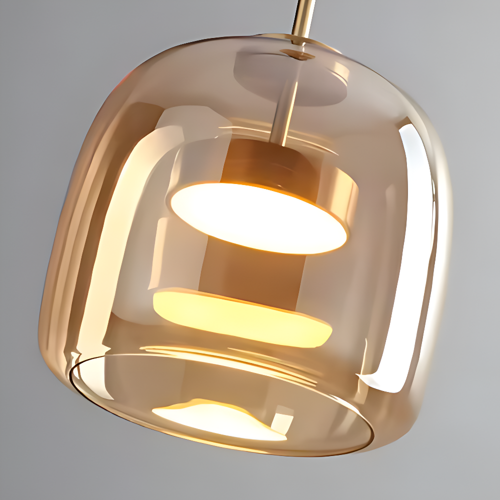 ClaraGlow Moderne Glaspendellampe – Elegante Beleuchtung für modernes Interieur