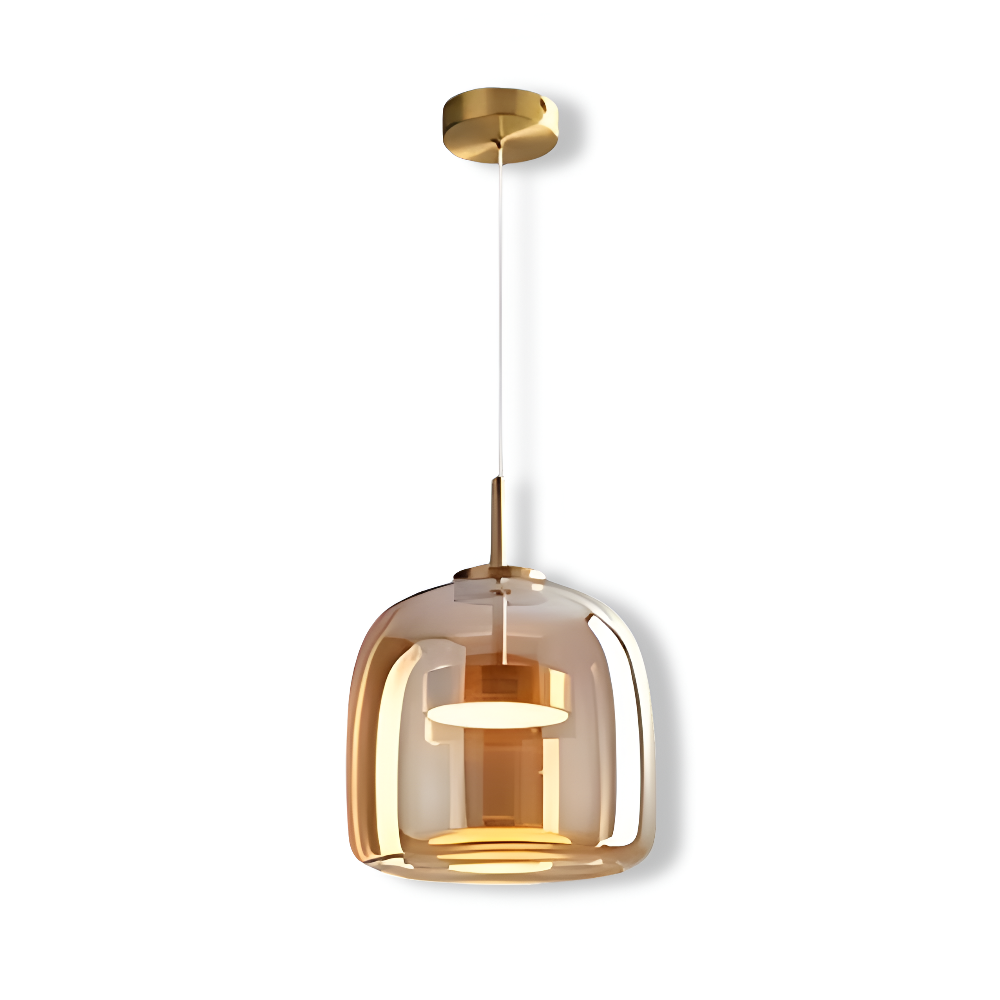 ClaraGlow Moderne Glaspendellampe – Elegante Beleuchtung für modernes Interieur