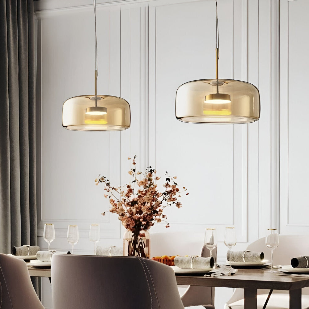 ClaraGlow Moderne Glaspendellampe – Elegante Beleuchtung für modernes Interieur
