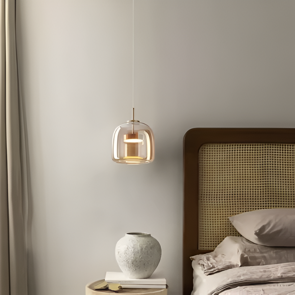 ClaraGlow Moderne Glaspendellampe – Elegante Beleuchtung für modernes Interieur