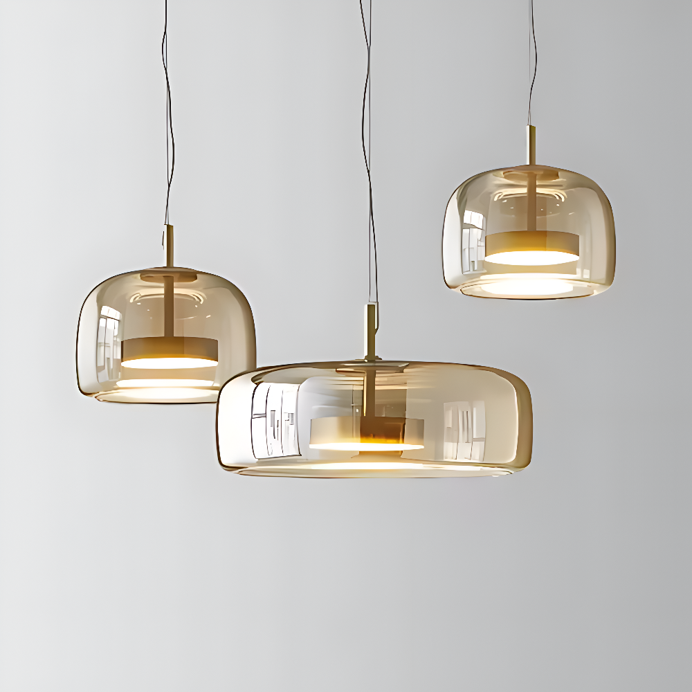 ClaraGlow Moderne Glaspendellampe – Elegante Beleuchtung für modernes Interieur