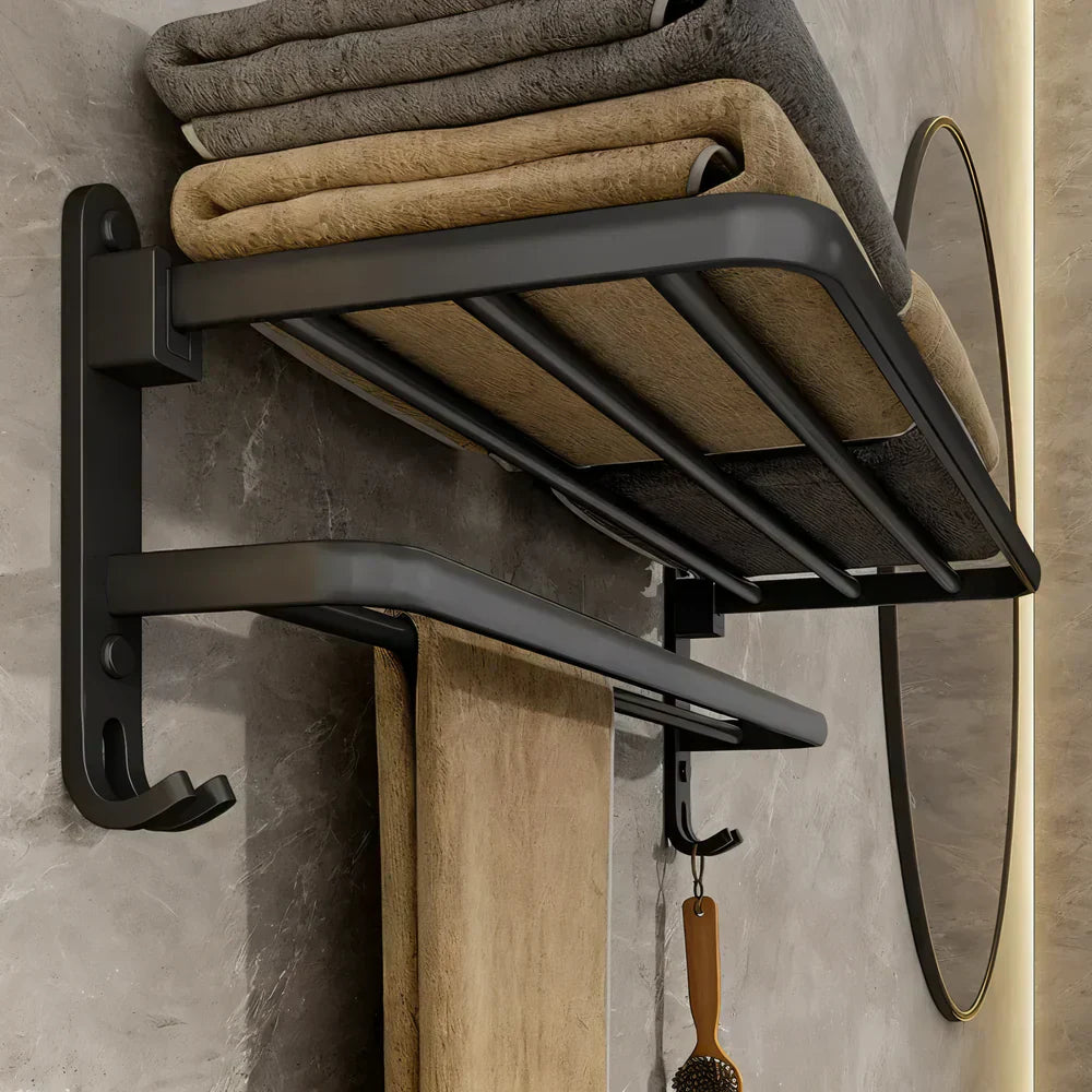 TowelFlex wandmontierte doppelte Handtuchstange
