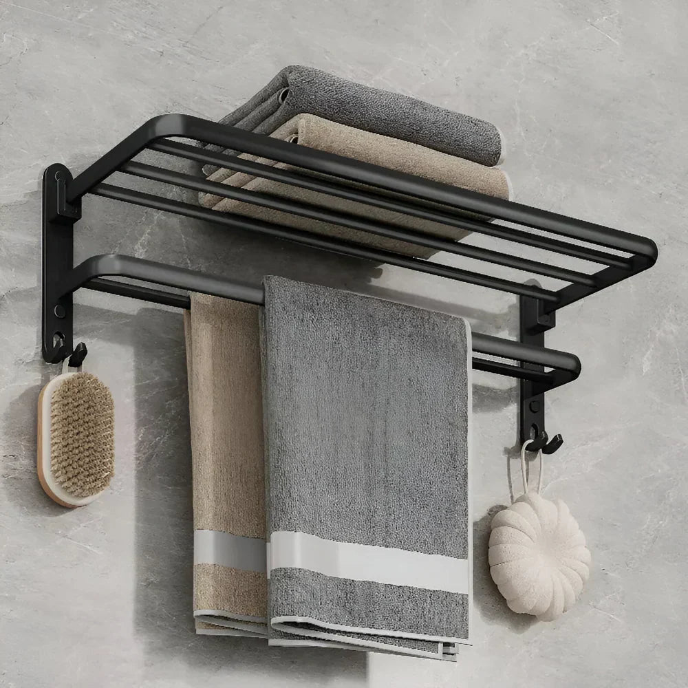 TowelFlex wandmontierte doppelte Handtuchstange