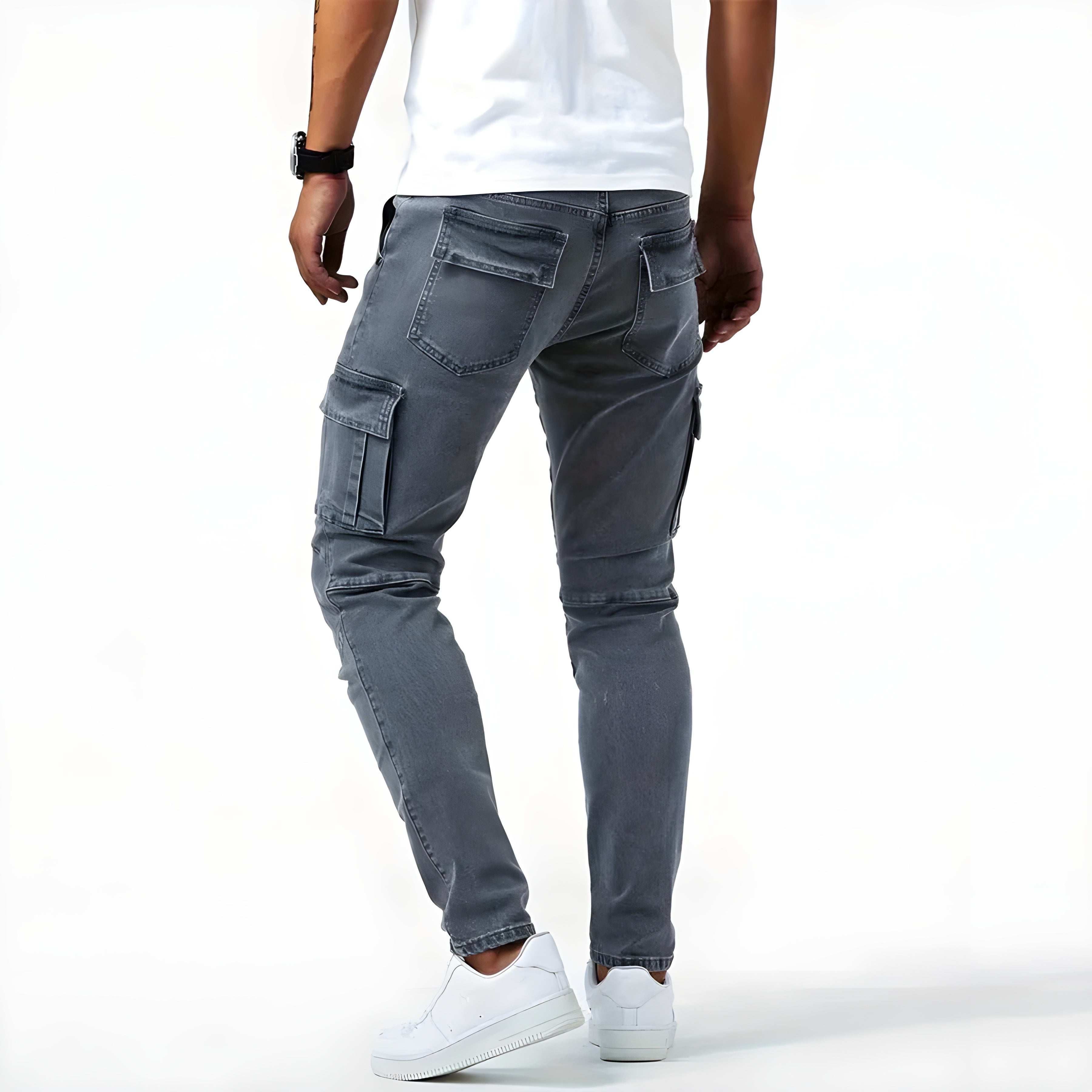 Samuel | Cargo-Hosen aus Stretch-Denim