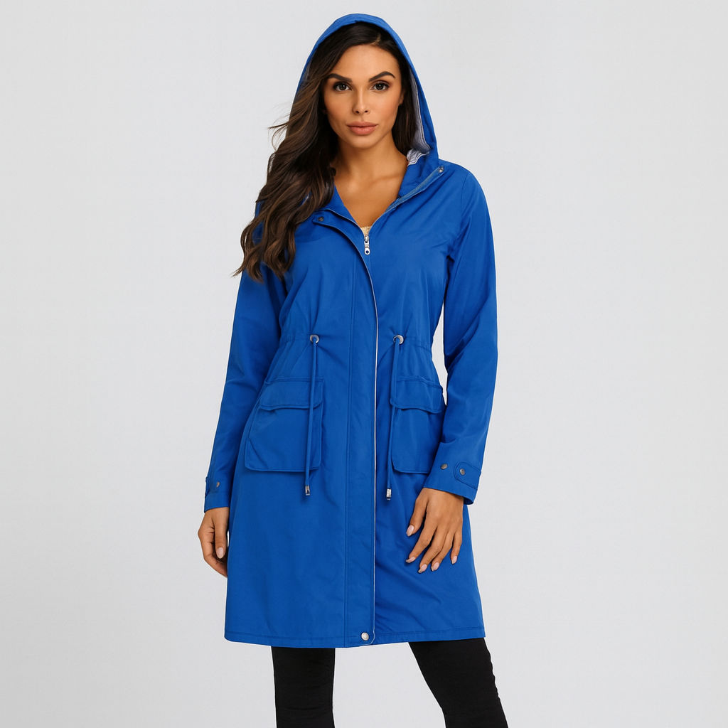 Jenna | Wasserdichter Trenchcoat mit Kapuze