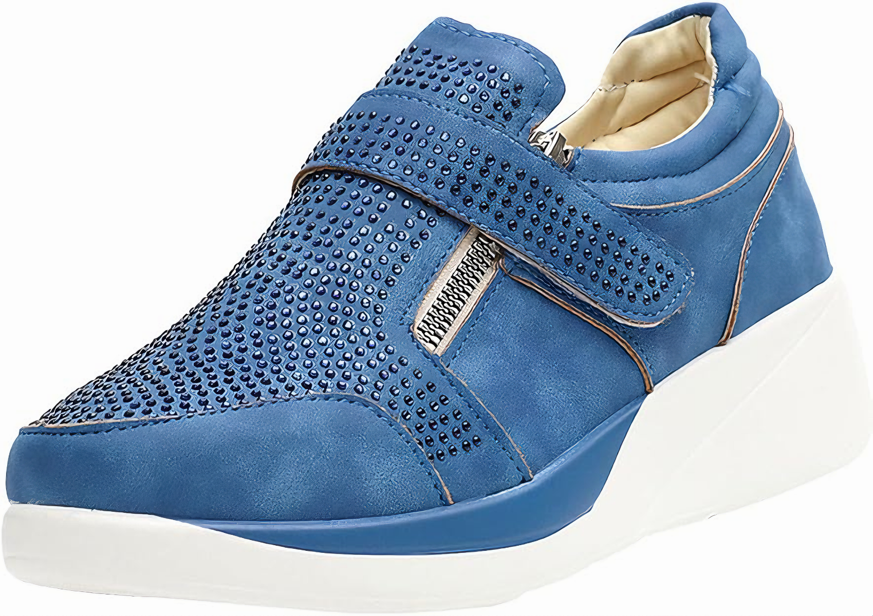 Shane Atmungsaktive Strass Reißverschluss Schuhe
