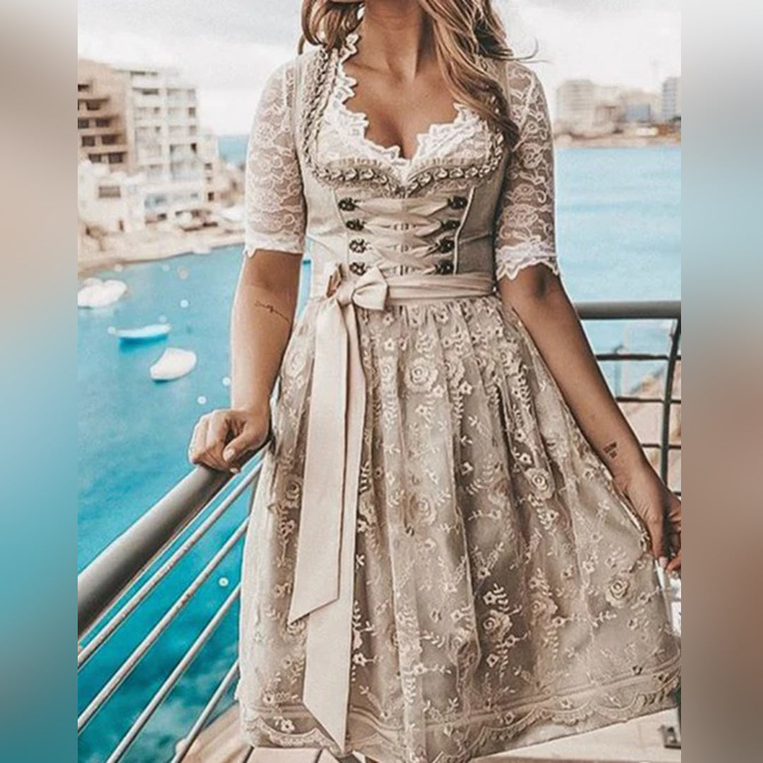 Mathilde | Damen Elegante Oktoberfest Dirndl Kleid | 2025