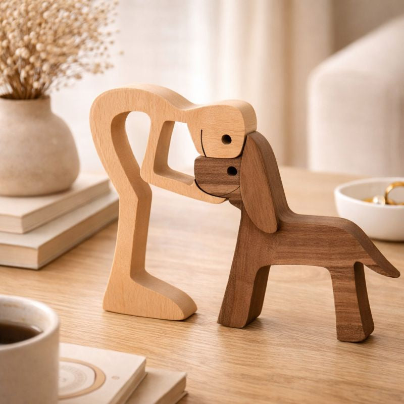 KindredTails | Sculptură simbolică din lemn