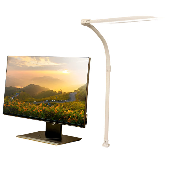 FlexiGlow LED-Schreibtischlampe mit doppellem Kopf
