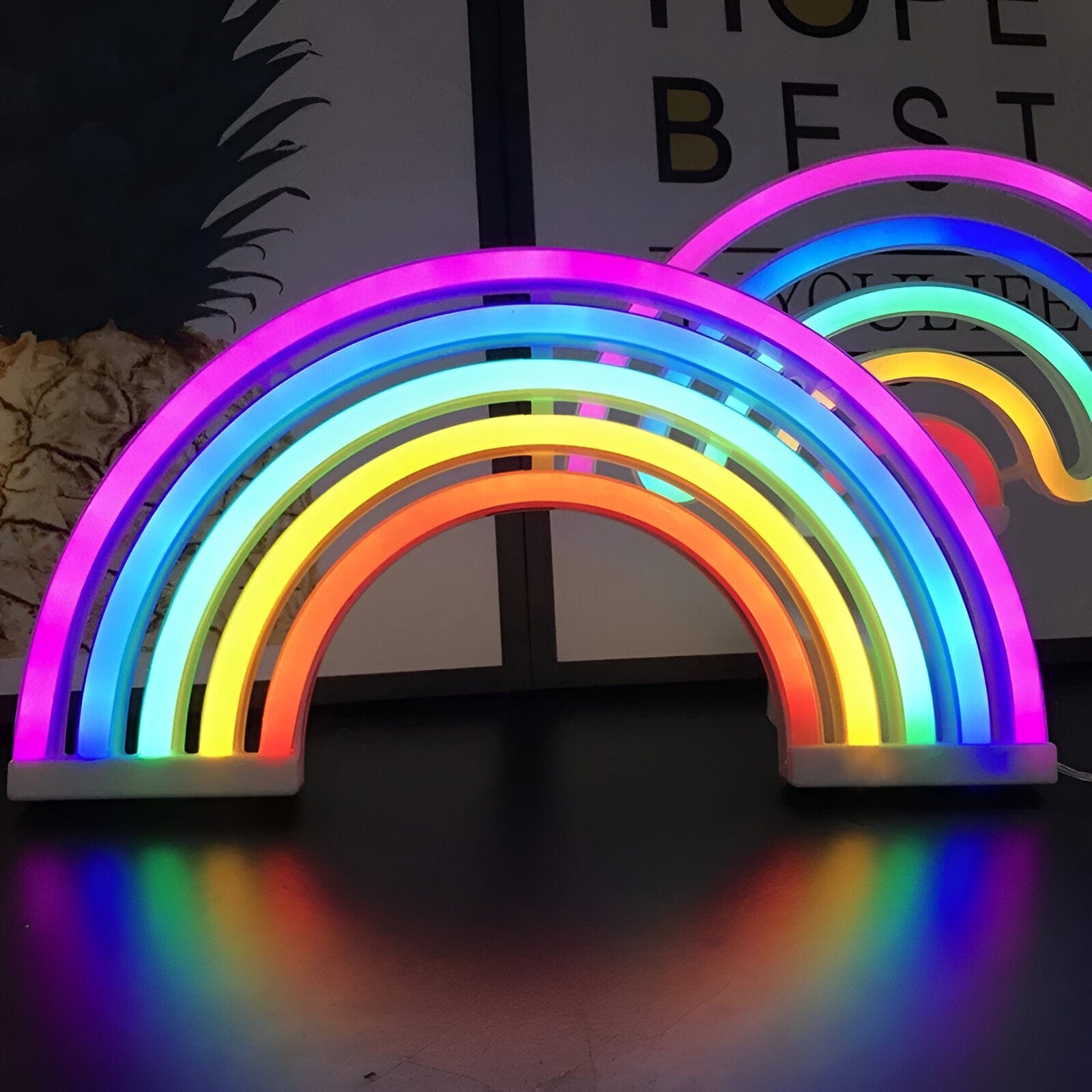 GlowArc - Stilvolles LED Regenbogen Nachtlicht