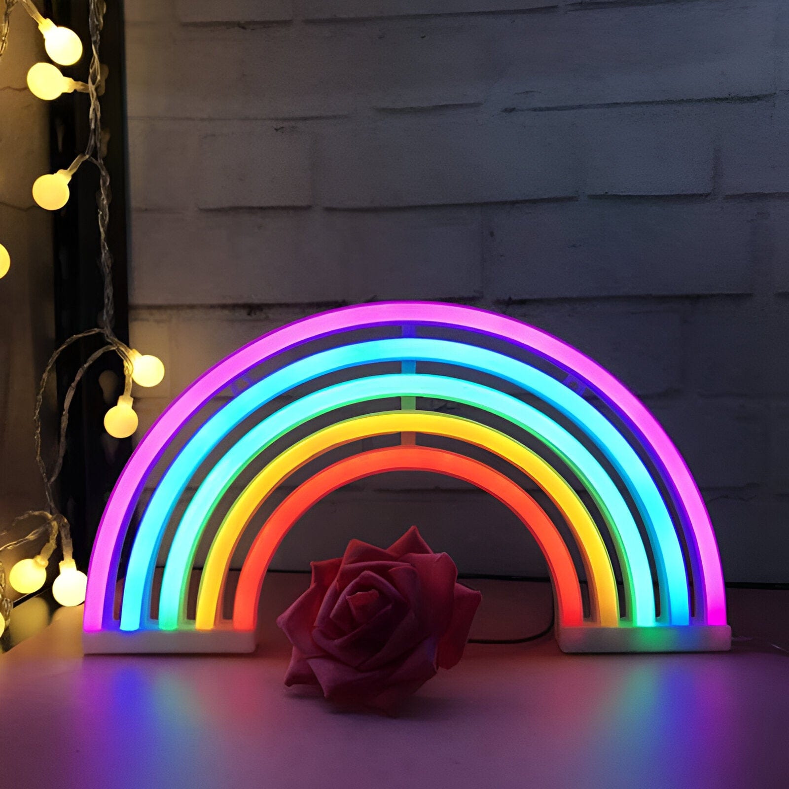 GlowArc - Stilvolles LED Regenbogen Nachtlicht