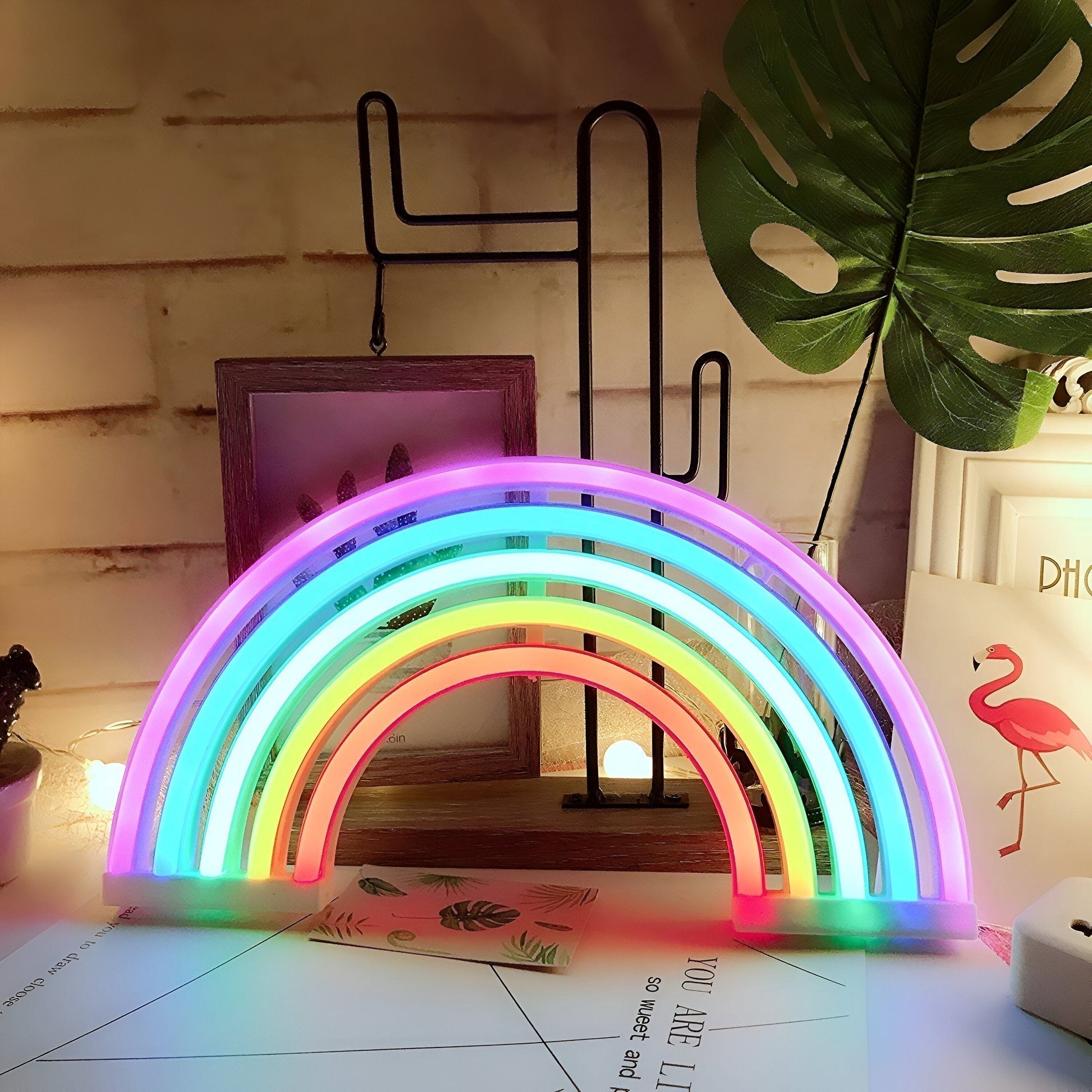 GlowArc - Stilvolles LED Regenbogen Nachtlicht