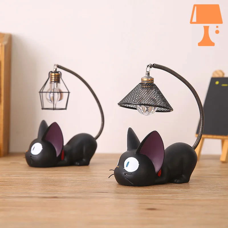 LumiPaws – Hübsche schwarze Katzenlampe mit flexiblem Rücklicht
