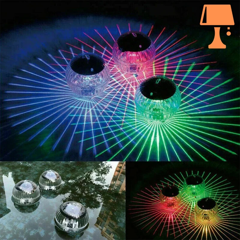 AquaGlow - Solarbetriebene schwimmende LED-Leuchten