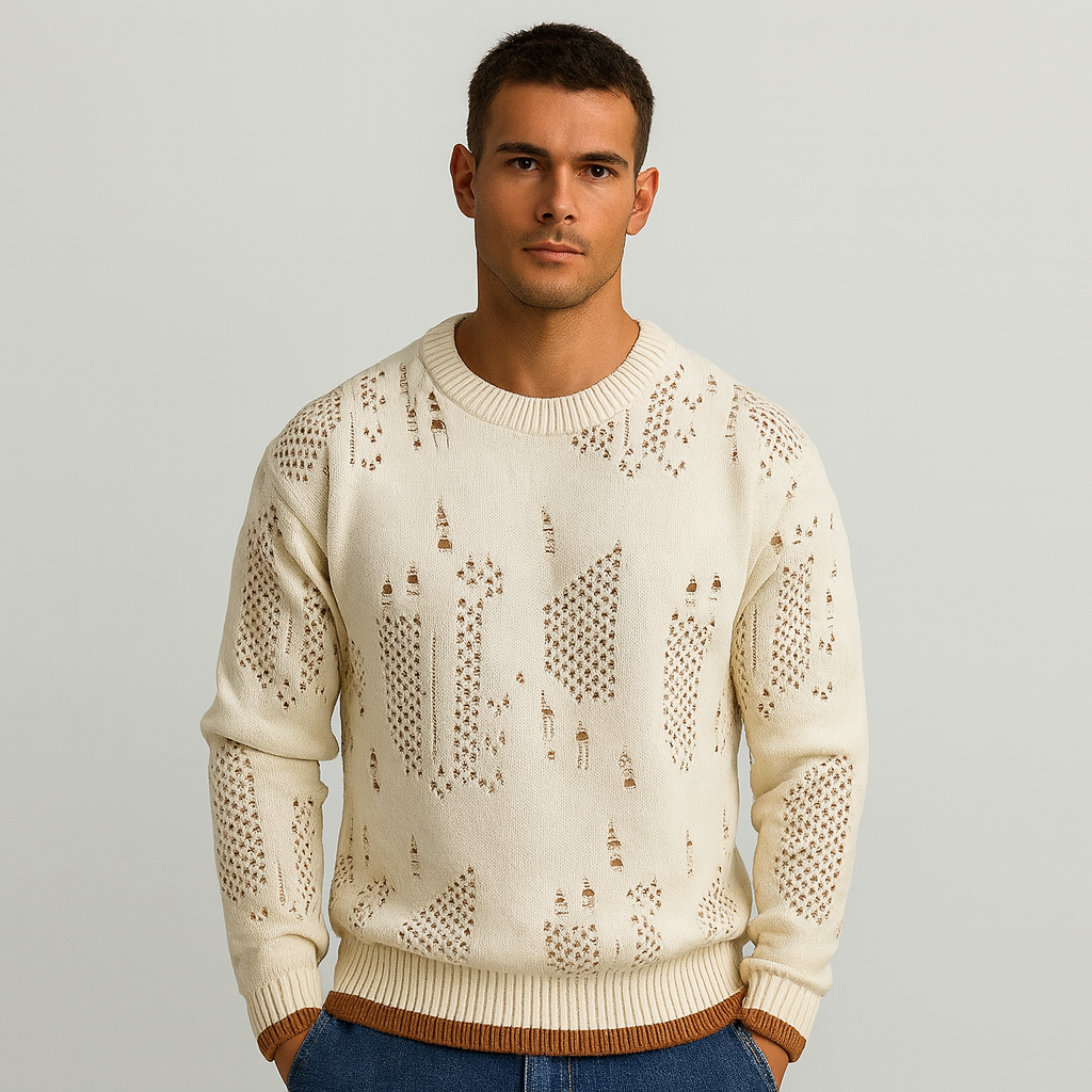 Leo | Distressed-Strickpullover