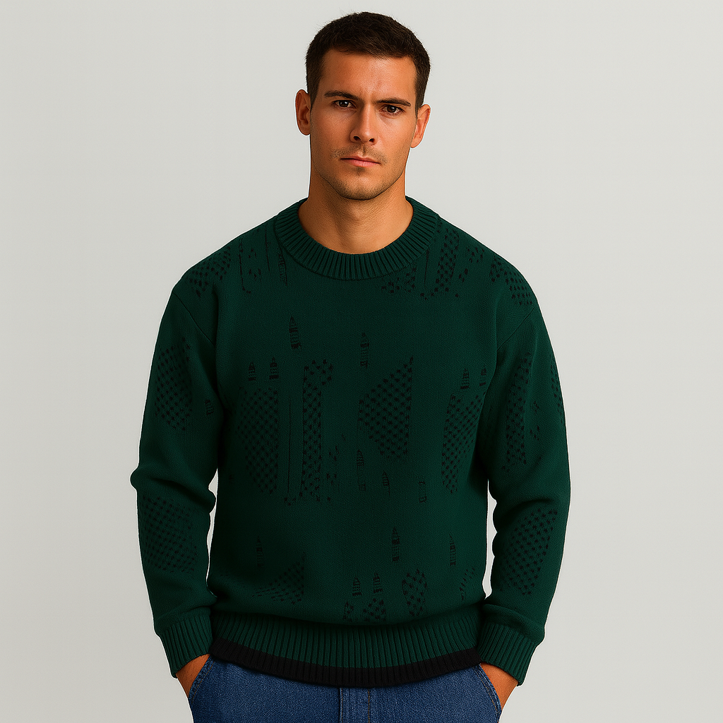 Leo | Distressed-Strickpullover