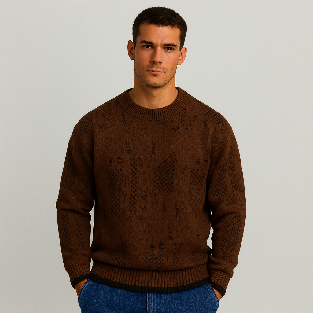 Leo | Distressed-Strickpullover