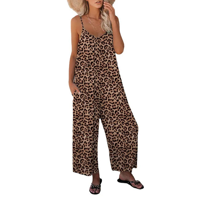 Sofie Eleganter Overall mit tiefem V-Ausschnitt
