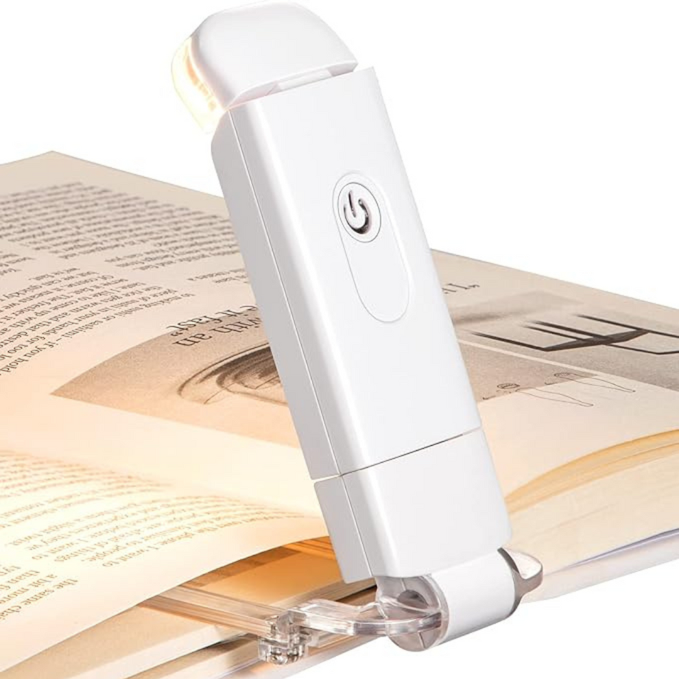 GlowClip - Tragbare LED-Leselampe mit einfachem Clip-On-Design