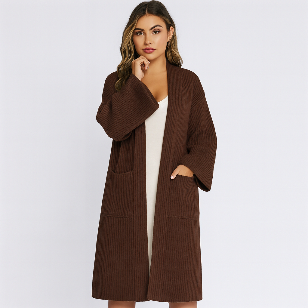 Liora | Langer Strickmantel