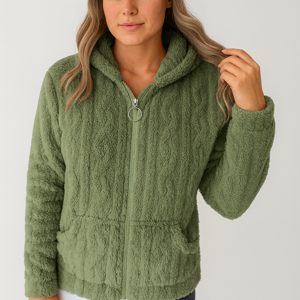 Liv | Fleece-Kapuzenpullover mit Reißverschluss