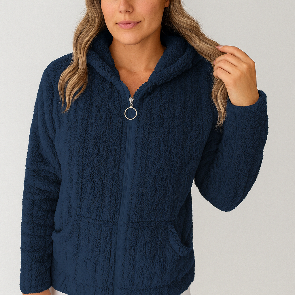 Liv | Fleece-Kapuzenpullover mit Reißverschluss