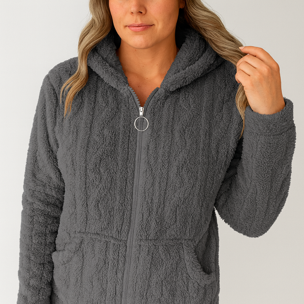 Liv | Fleece-Kapuzenpullover mit Reißverschluss