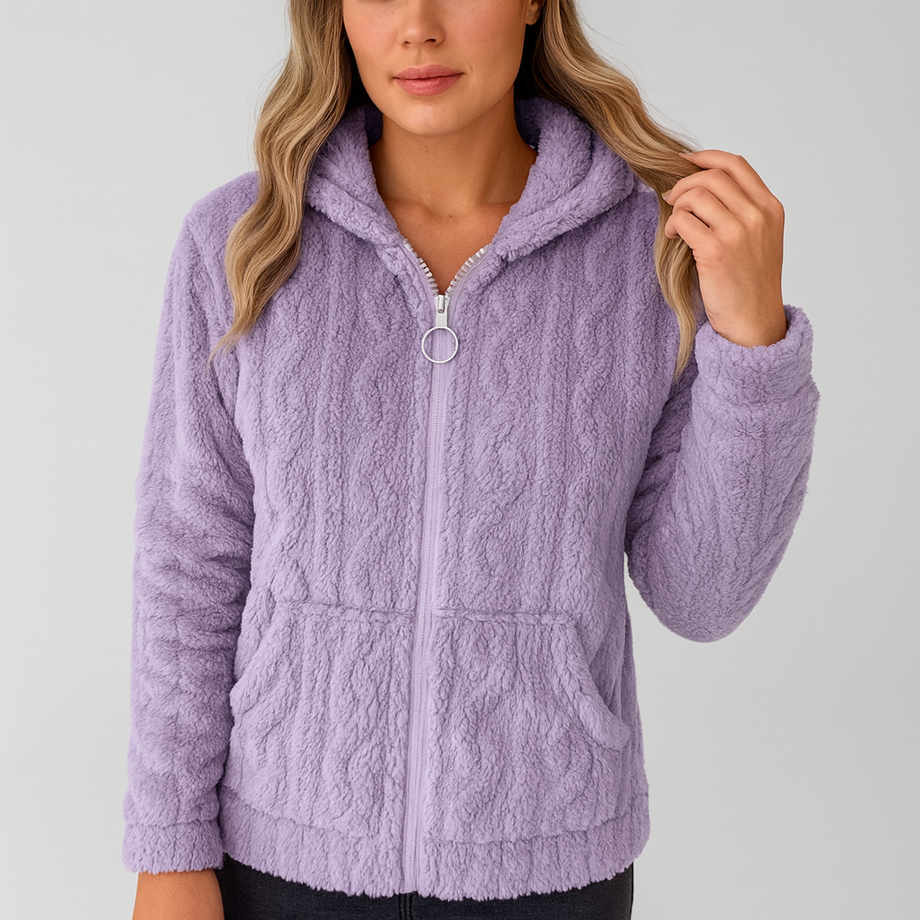 Liv | Fleece-Kapuzenpullover mit Reißverschluss