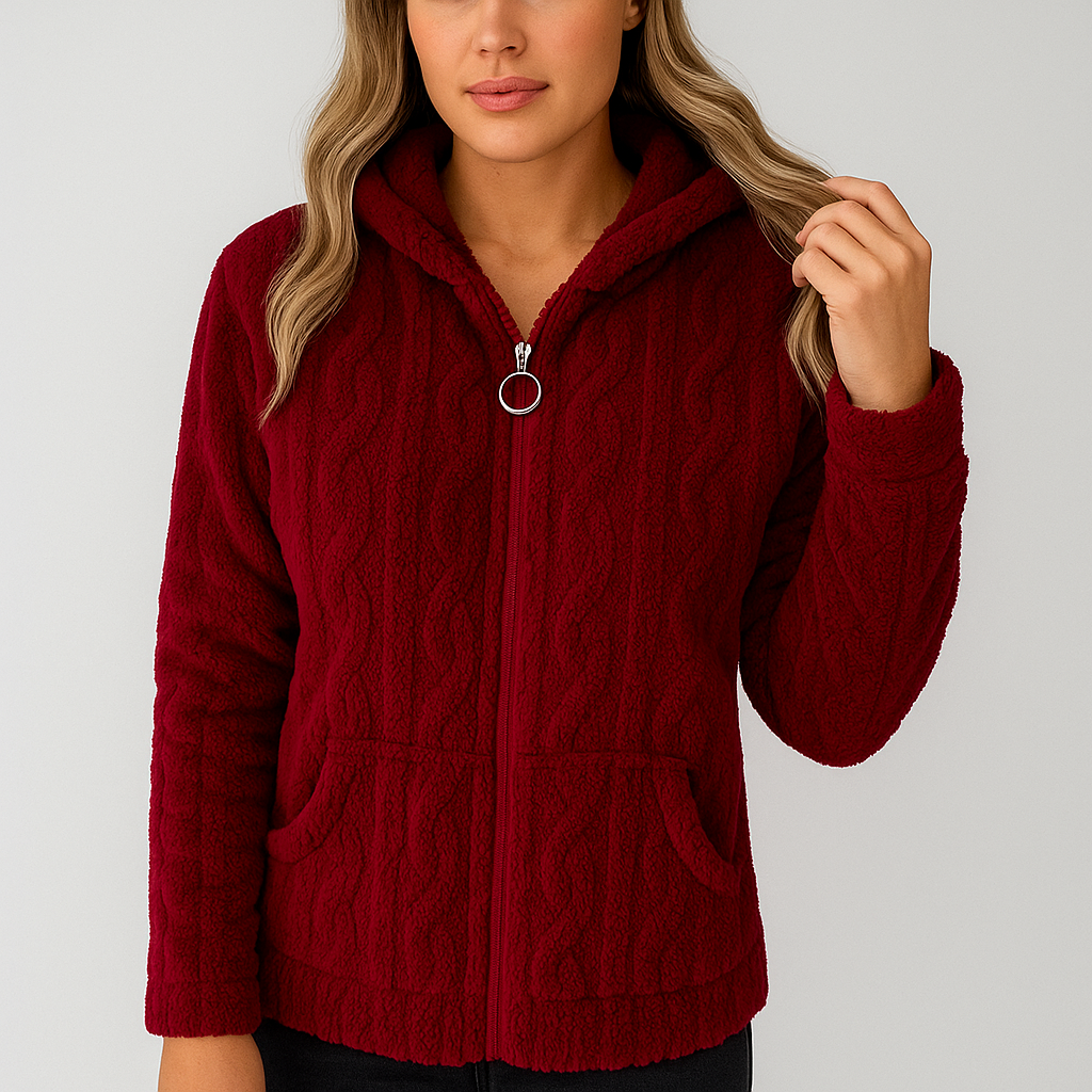 Liv | Fleece-Kapuzenpullover mit Reißverschluss