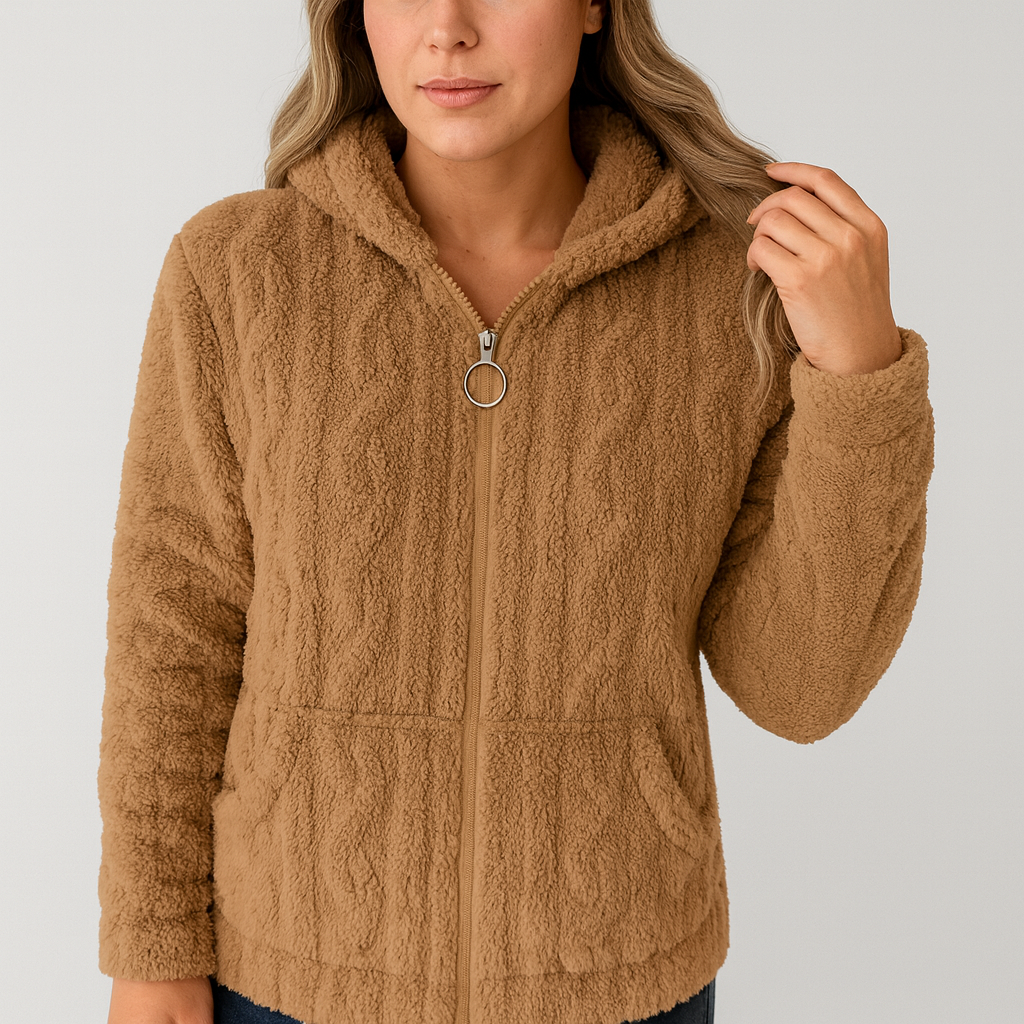 Liv | Fleece-Kapuzenpullover mit Reißverschluss