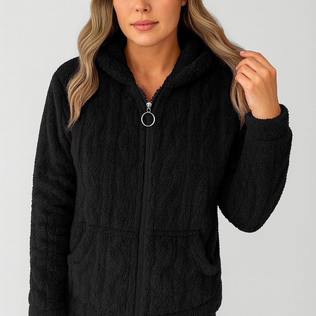 Liv | Fleece-Kapuzenpullover mit Reißverschluss