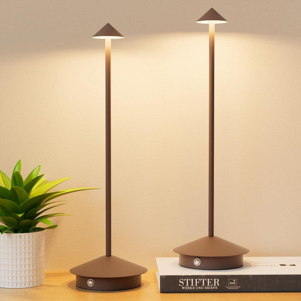 LumiZen | Stilvolle, Wasserdichte & Dimmbarer Kabellose LED-Tischlampe