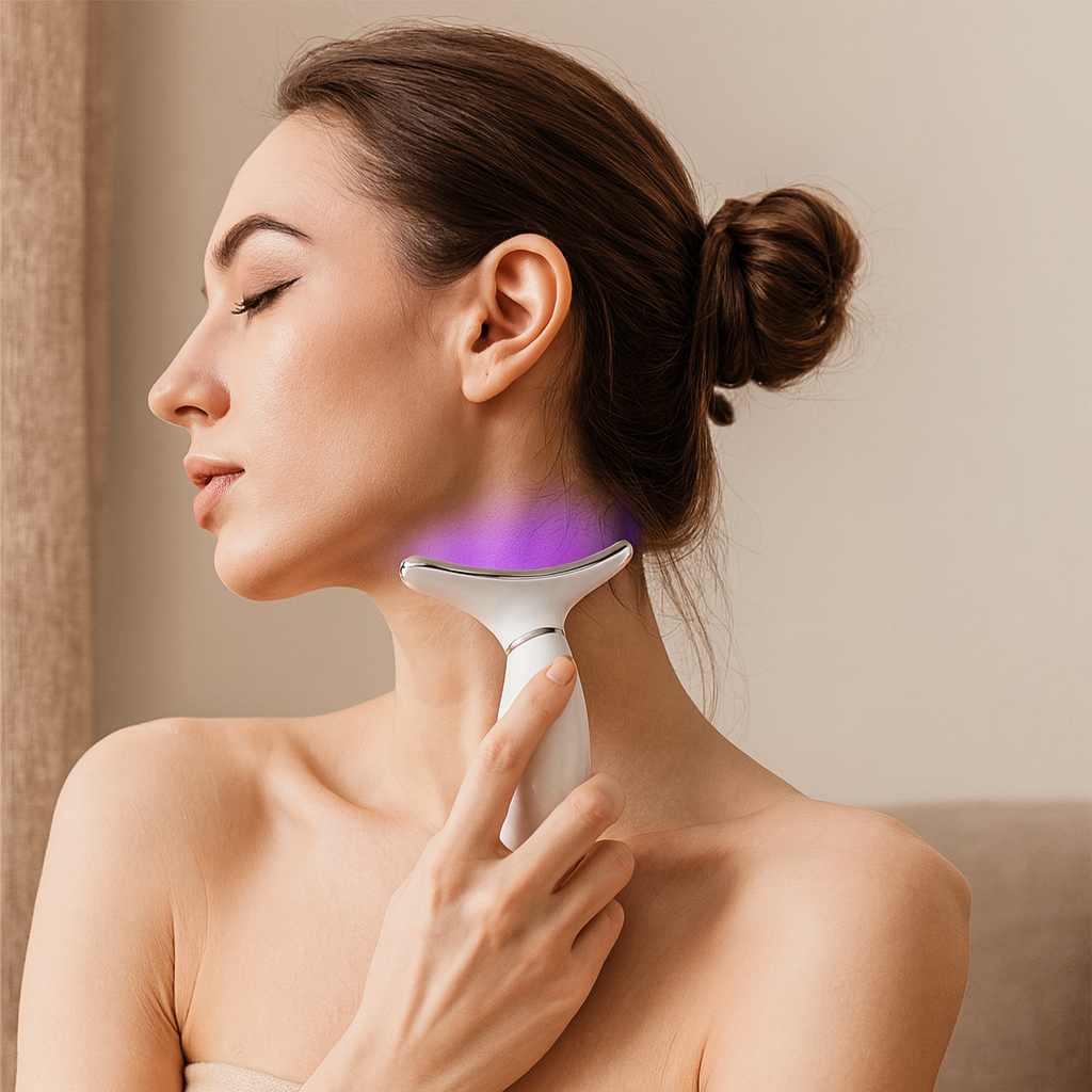 Lumivive | Wiederaufladbares Gesichts- und Nackenmassagegerät