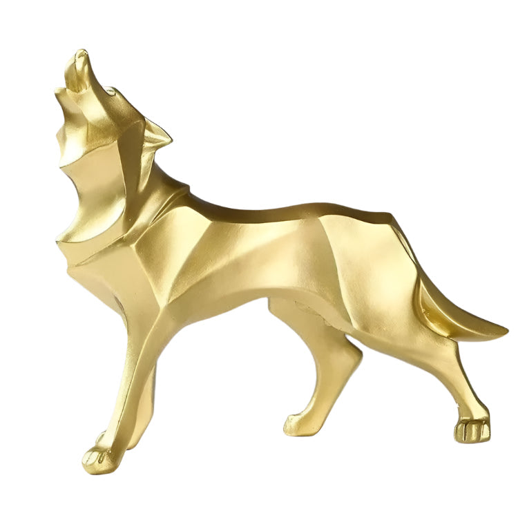 LupoForm – Geometrische Wildschwein-Skulptur mit spitzwinkligem Design für moderne Räume