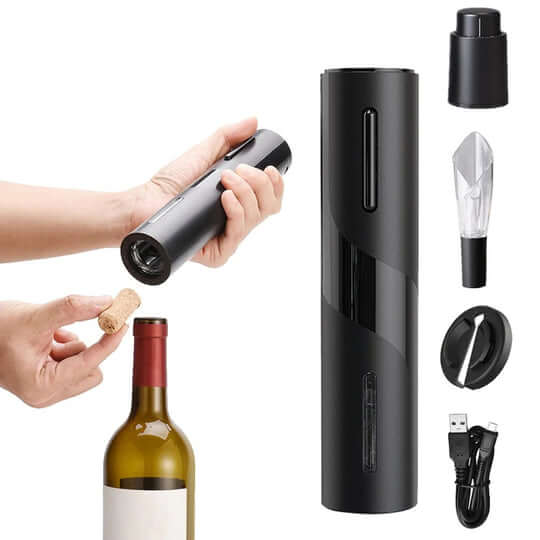 VinoLift Elektrisches Weinöffnerset – Müheloses Korkenziehen