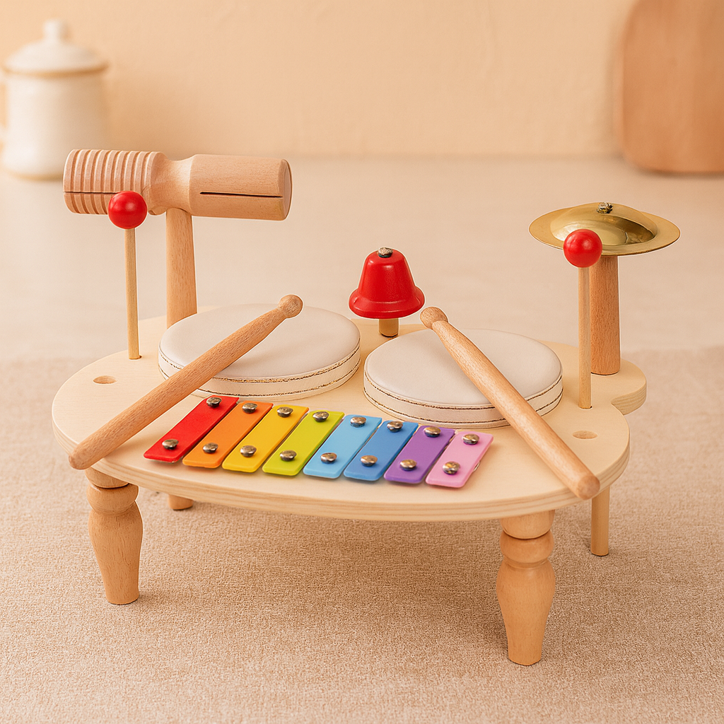 Melodica | Holz-Xylophon und Trommel