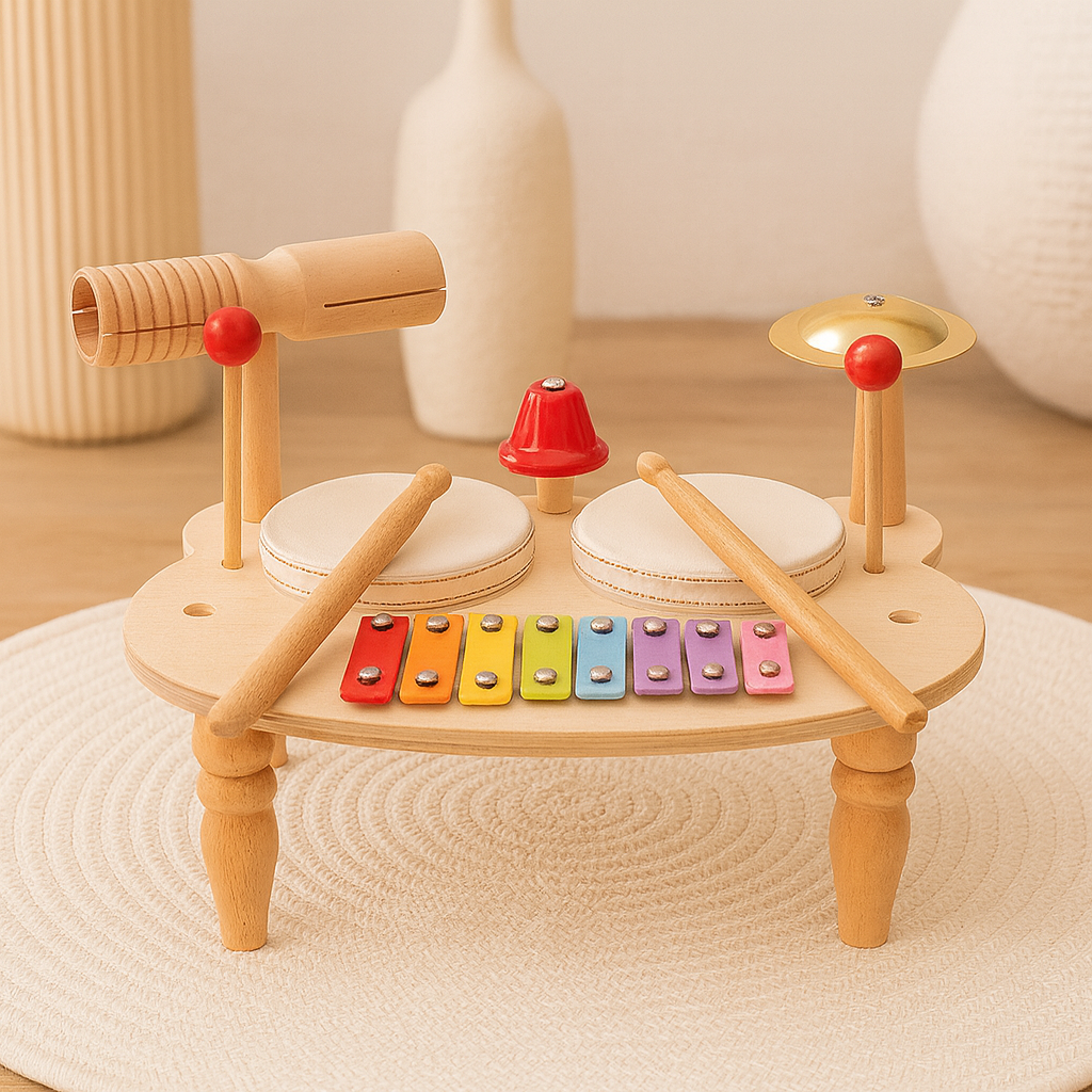 Melodica | Holz-Xylophon und Trommel