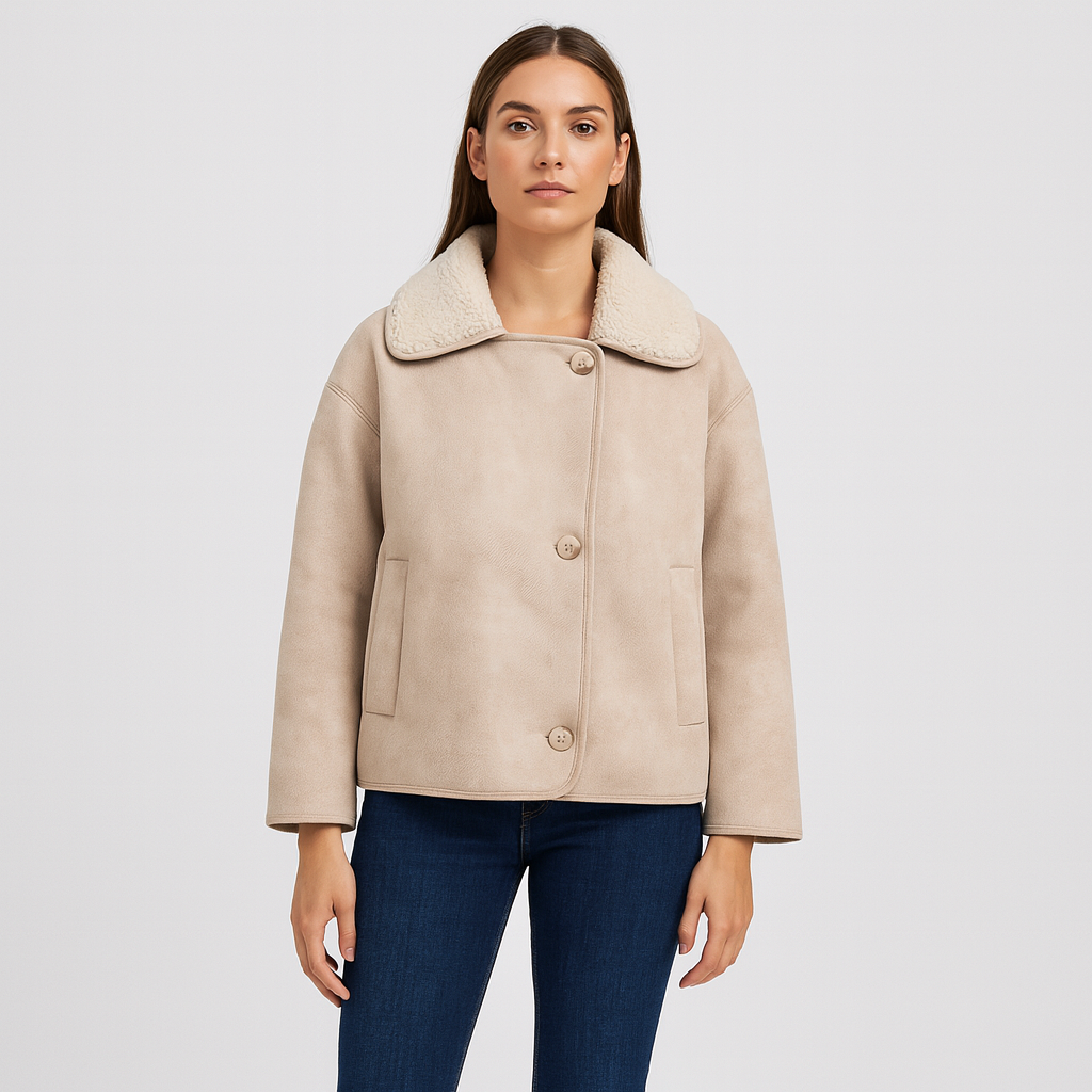 Mirella | Weiche Fleecejacke mit Knöpfen