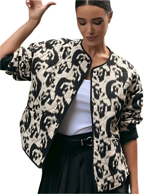 Amor - Bohemian Patchwork gesteppte Jacke für Frauen