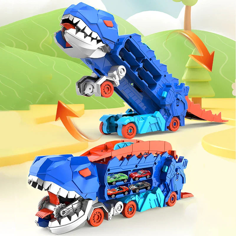 RexHaul – Dinosauretrage-Spielzeug mit 6 Dinosaurierfiguren, robuste Konstruktion, fantasievoller Spaß
