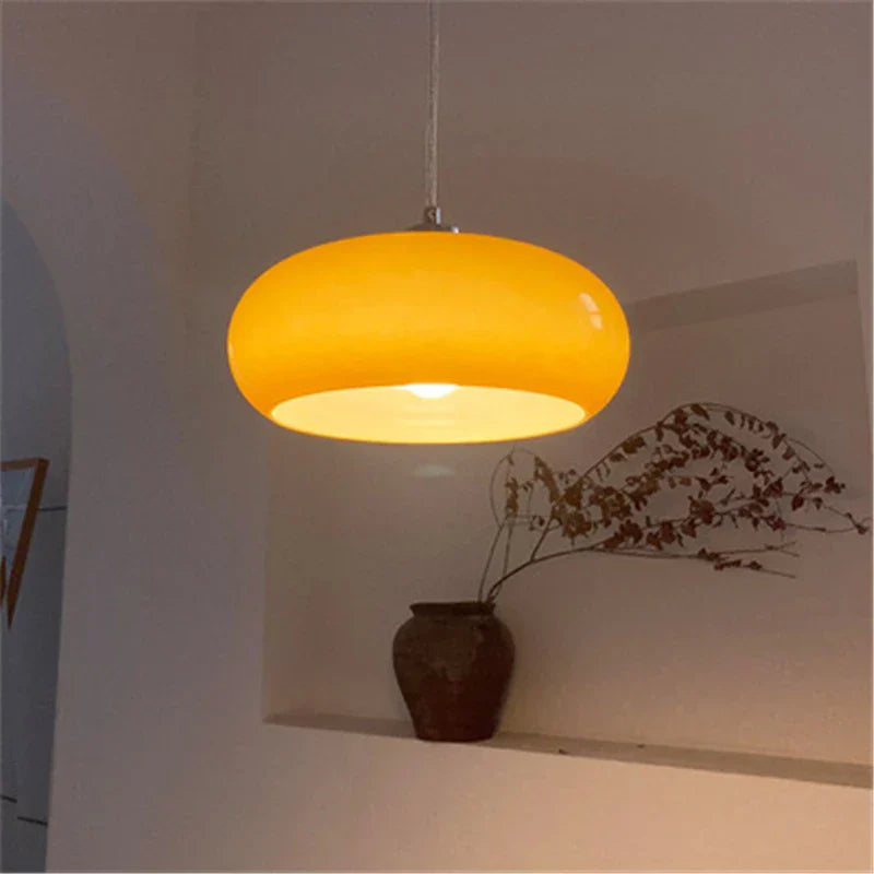 LumiOval - Elegante ovale Glas-Pendelleuchte