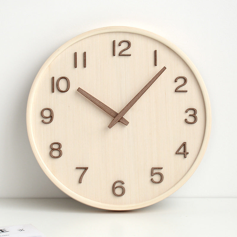 AestheticTone - nordische zeitlose Wanduhr aus Holz