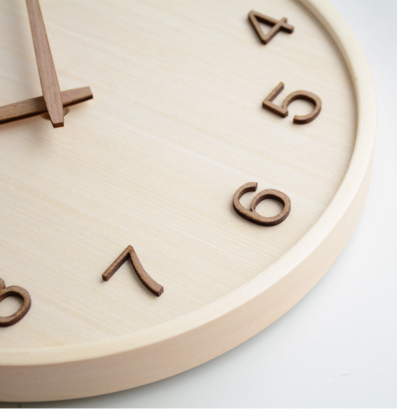 AestheticTone - nordische zeitlose Wanduhr aus Holz