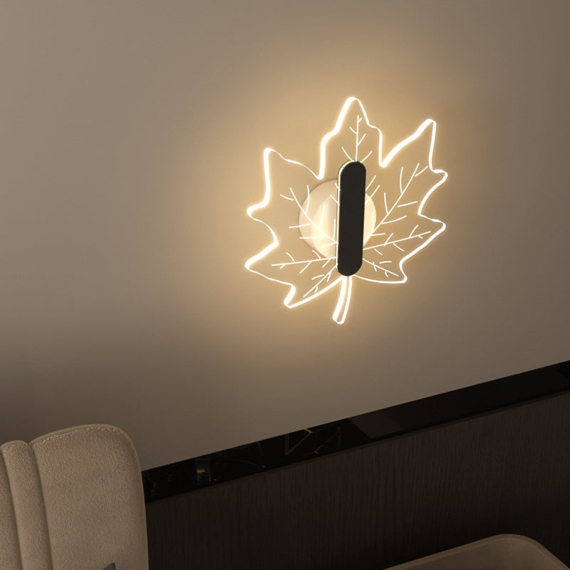 Moderne Leaf Nordic LED-Wandlampe für eine gemütliche Atmosphäre