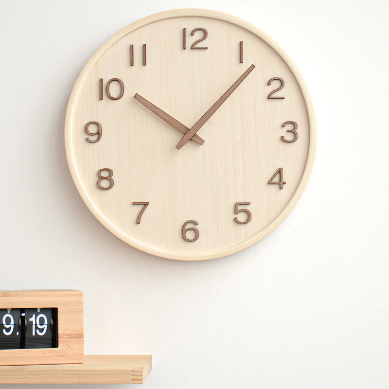 AestheticTone - nordische zeitlose Wanduhr aus Holz