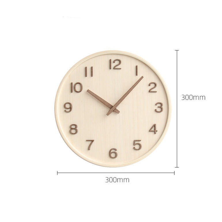 AestheticTone - nordische zeitlose Wanduhr aus Holz