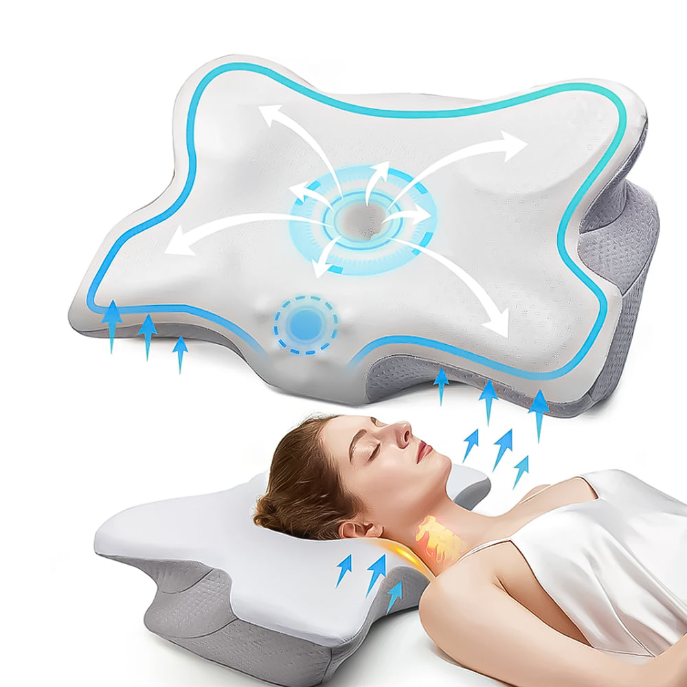 OrthoSleep Pro – Ergonomisches Orthopädisches Kissen für Nacken- & Rückenschmerzfreie Nächte