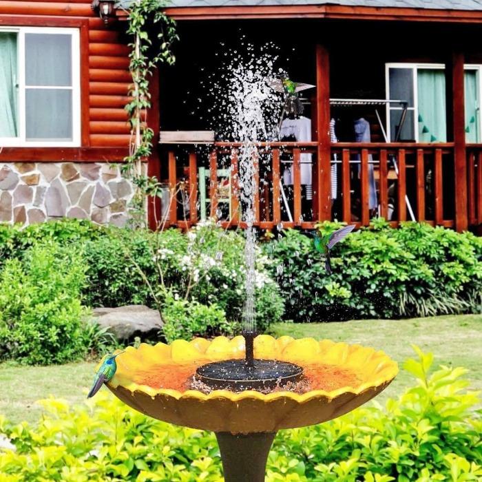 Sophia AquaGlow Solarbrunnen – Charmante Gartenvorlege