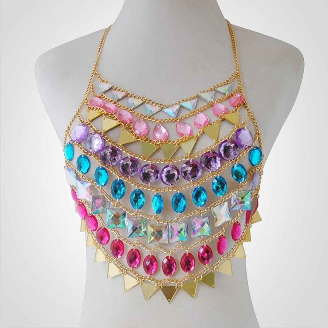 PartyGem | Neckholder-Top mit Diamanten